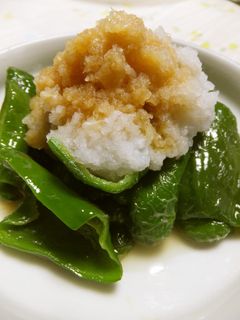 素揚げピーマンのおろし和え-レシピのメイン写真