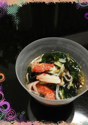 ★超簡単酢の物アレンジ★かにカマもずく酢-レシピのメイン写真