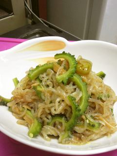 しらたきとゴーヤのピリ辛炒め-レシピのメイン写真