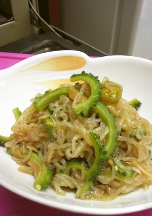 しらたきとゴーヤのピリ辛炒め-レシピのメイン写真