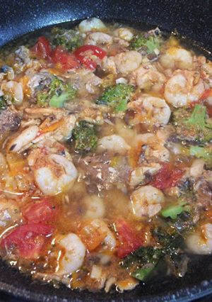 鶏ムネ肉のピリ辛アクアパッツァ-レシピのメイン写真