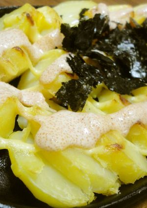 ホクホク焼じゃがのピリッと明太マヨかけ♪-レシピのメイン写真