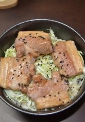 豚バラブロック丼-レシピのメイン写真