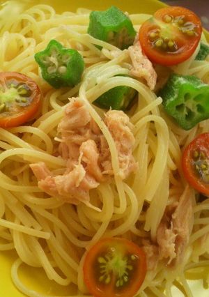 シーチキンとオクラの冷製パスタサラダ-レシピのメイン写真