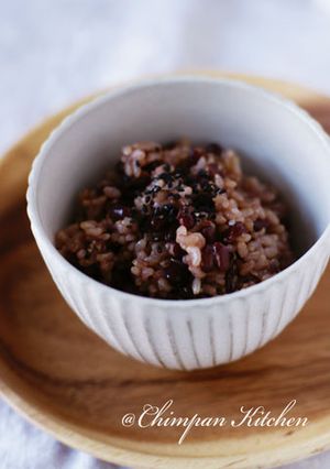 美味しい小豆と玄米のご飯-レシピのメイン写真