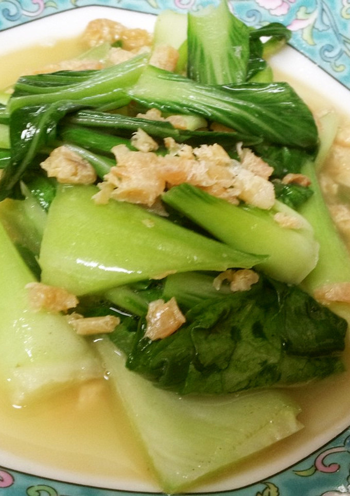 干しエビとチンゲン菜の蒸し炒め-レシピのメイン写真