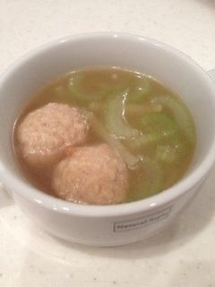 肉団子とセロリのスープ。-レシピのメイン写真