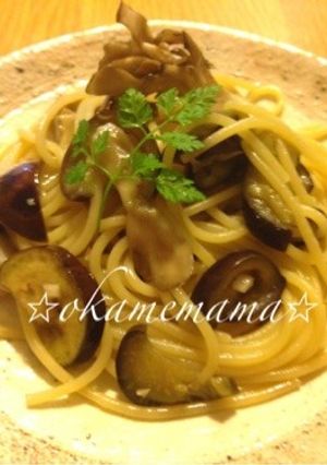 茄子ときのこのペペロンチーノ☆レモン風味-レシピのメイン写真