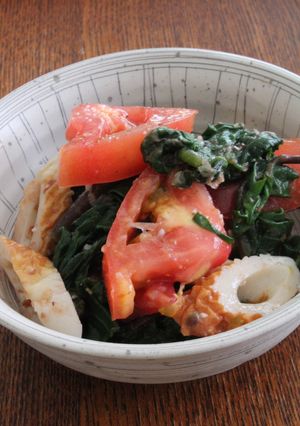 つるむらさきトマトちくわｄｅ塩麹酢の物-レシピのメイン写真