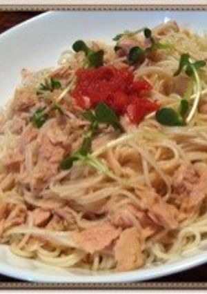夏にさっぱり！梅ツナそうめん-レシピのメイン写真