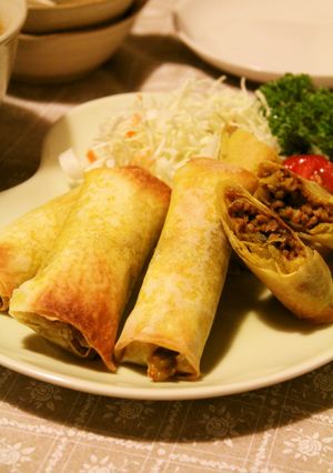 ゴーヤ入り☆カレー風味のオーブン春巻き-レシピのメイン写真