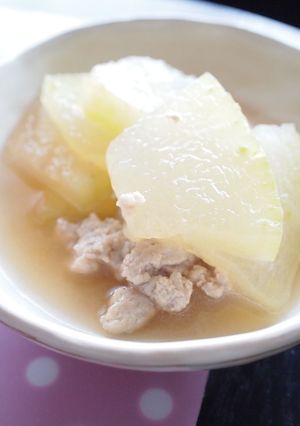 冬瓜と鶏ひき肉の煮物-レシピのメイン写真