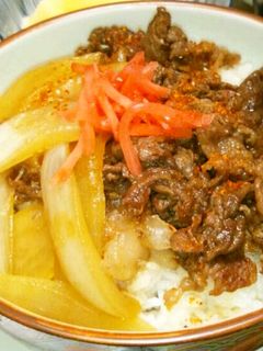 簡単!!ささっとすき焼き風牛丼♪-レシピのメイン写真