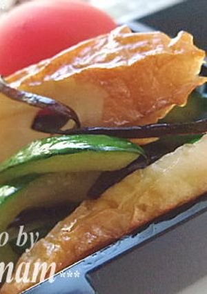 お弁当に☆胡瓜＆竹輪の塩昆布★炒め-レシピのメイン写真