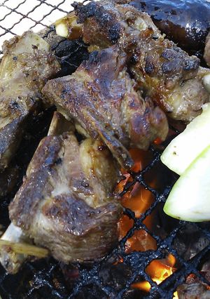 BBQで焼こう♪スペアリブの蜂蜜醤油漬。-レシピのメイン写真