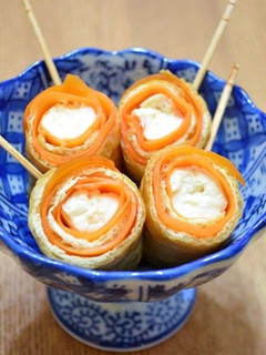 お揚げさんで人参豆腐巻き-レシピのメイン写真
