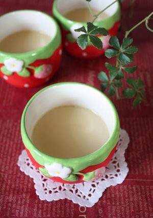 ＊抹茶入り玄米茶プリン＊-レシピのメイン写真
