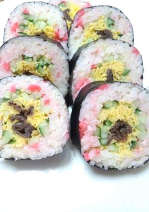 簡単！牛丼マヨ巻-レシピのメイン写真