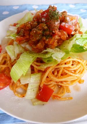タコライスじゃないよ！　タコパスタ♪-レシピのメイン写真