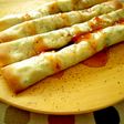 冷凍むきえびとインゲンの焼き春巻き