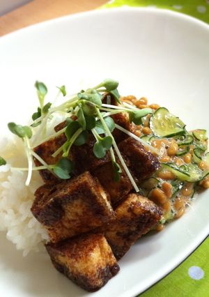 夏☆うなぎのタレで☆ランチ納豆丼-レシピのメイン写真