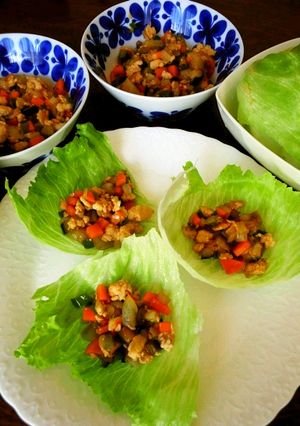 野菜と挽肉のレタス包み-レシピのメイン写真