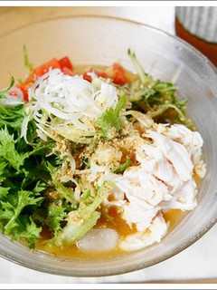 冷たいヘルシーささみごまらーめん-レシピのメイン写真