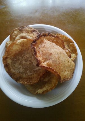 ❀あまった餃子の皮でピーチパイ❀-レシピのメイン写真