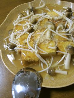焼き厚揚げのきのこあん-レシピのメイン写真