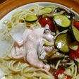 簡単和風冷製パスタ♥夏野菜と明太子