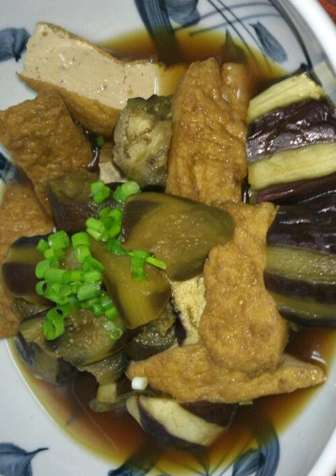 初心者ｻﾝ向けナスと厚揚げの簡単煮-レシピのメイン写真
