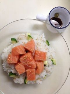 さっぱりサーモン丼❤-レシピのメイン写真