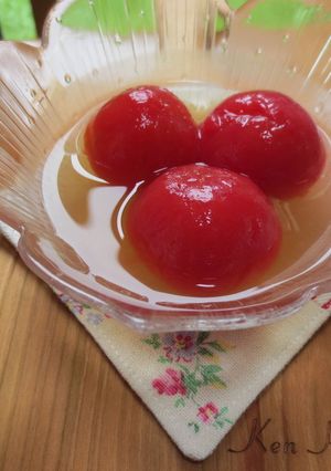トマトの和風だしドボ～ン！-レシピのメイン写真