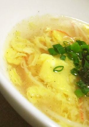 節約＆簡単！カニカマの玉子スープ♪-レシピのメイン写真