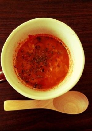 栄養満点！野菜ジュースdeスープ-レシピのメイン写真