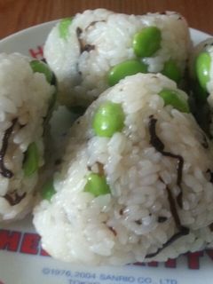 枝豆塩こんぶおにぎり-レシピのメイン写真