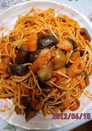 ナポリ風炒めでナポリタン-レシピのメイン写真