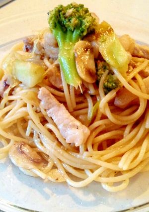 柚子胡椒とアンチョビの和風大人パスタ♪-レシピのメイン写真