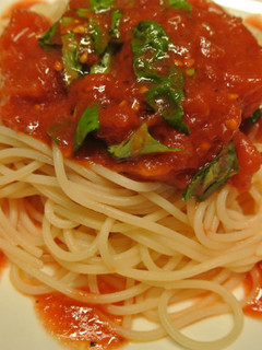 トマトとバジルの冷製パスタ-レシピのメイン写真