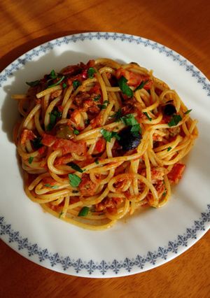 食べ応えのあるプッタネスカ♬-レシピのメイン写真