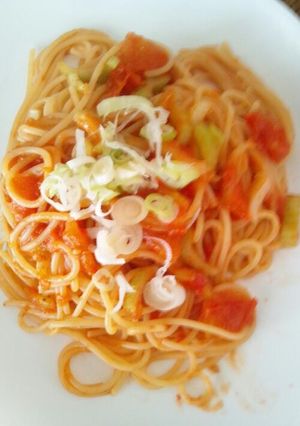トマトスパゲッティ-レシピのメイン写真