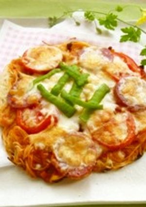 簡単！そうめんピザ-レシピのメイン写真