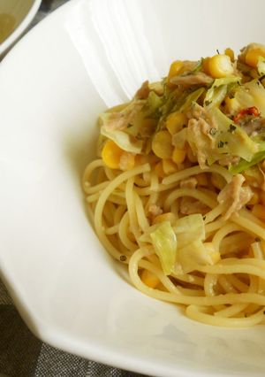 ♪キャベツとツナのペペロンチーニ-レシピのメイン写真