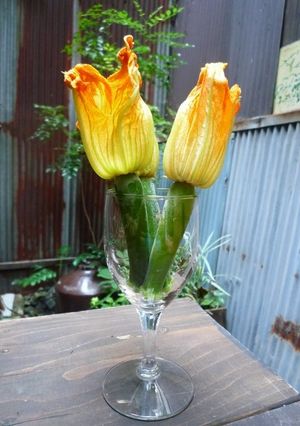 フローズン花ズッキーニ　京都カフェ-レシピのメイン写真