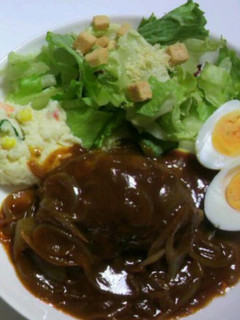 煮込みハンバーグ-レシピのメイン写真