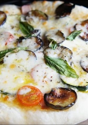 お一人様魚グリルで焼くモチモチPizza-レシピのメイン写真