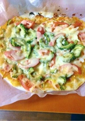 ゴーヤピザ-レシピのメイン写真