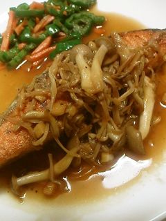 鮭のきのこバタポンソース-レシピのメイン写真