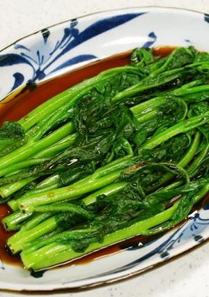 シンプルの極み！青菜with紹興酒タレ-レシピのメイン写真