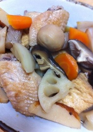 お野菜と鶏煮物-レシピのメイン写真